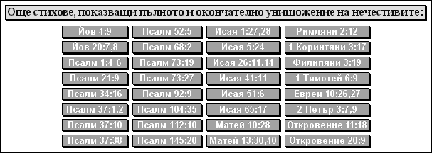 Още стихове, показващи пълното и окончателно унищожение на нечестивите